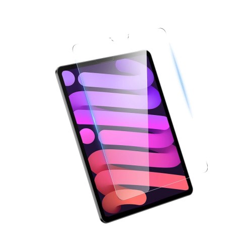 Szkło hartowane Baseus Crystal do iPad Mini 6 8.3'' + zestaw montażowy - przezroczyste Szkło hartowane Baseus Crystal do iPad Mini 6 8.3'' + zestaw montażowy - przezroczyste