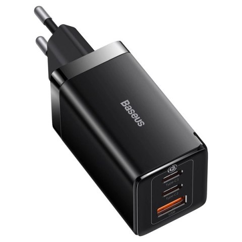 Szybka ładowarka sieciowa GaN 2xUSB C 1xUSB 65W Baseus GaN5 Pro + kabel USB C - USB C 100W - czarna Szybka ładowarka sieciowa GaN 2xUSB C 1xUSB 65W Baseus GaN5 Pro + kabel USB C - USB C 100W - czarna