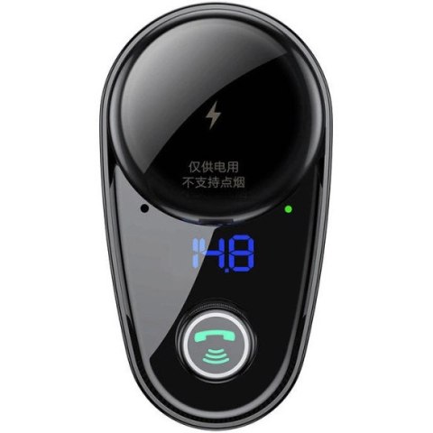 Transmiter samochodowy FM Baseus S-06 Bluetooth/USB (Overseas Edition) - czarny Transmiter samochodowy FM Baseus S-06 Bluetooth/USB (Overseas Edition) - czarny
