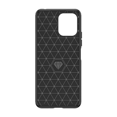 Elastyczne etui wzór karbon do Xiaomi Redmi 12 Carbon Case - czarne Elastyczne etui wzór karbon do Xiaomi Redmi 12 Carbon Case - czarne