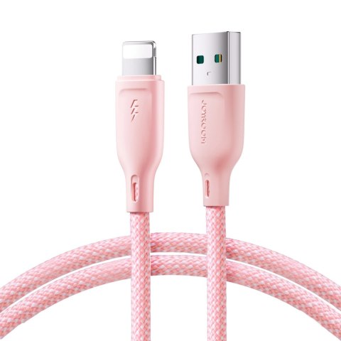 Kabel Joyroom Multi-Color Series S-A34 USB-A / Lightning 3A 1m - różowy Kabel Joyroom Multi-Color Series S-A34 USB-A / Lightning 3A 1m - różowy