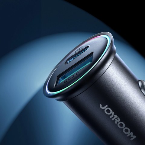 Mini ładowarka Joyroom JR-CCN04 60W USB-A USB-C - czarna Mini ładowarka Joyroom JR-CCN04 60W USB-A USB-C - czarna