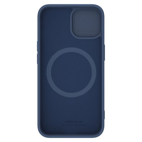 Silikonowe etui Nillkin CamShield Silky Silicone Case do iPhone 15 Plus z osłoną na aparat - ciemnoniebieskie Silikonowe etui Nillkin CamShield Silky Silicone Case do iPhone 15 Plus z osłoną na aparat - ciemnoniebieskie