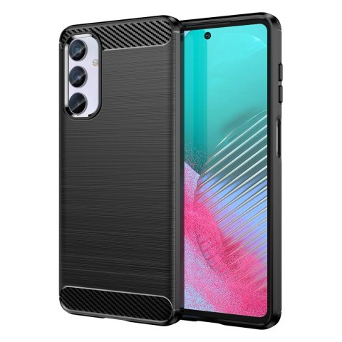 Elastyczne etui wzór karbon do Samsung Galaxy M54 Carbon Case - czarne Elastyczne etui wzór karbon do Samsung Galaxy M54 Carbon Case - czarne