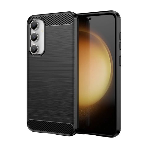 Elastyczne etui wzór karbon do Samsung Galaxy S23 FE Carbon Case - czarne Elastyczne etui wzór karbon do Samsung Galaxy S23 FE Carbon Case - czarne