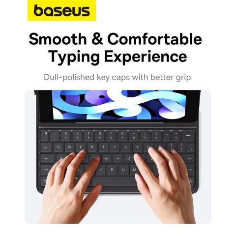 Etui z klawiaturą Baseus Brilliance Series na iPad 10.2'' (2019/2020/2021) + kabel USB-C - czarne Etui z klawiaturą Baseus Brilliance Series na iPad 10.2'' (2019/2020/2021) + kabel USB-C - czarne