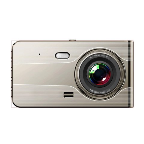 Wideorejestrator samochodowy DVR979G Full HD G-sensor LCD z kamerą cofania - beżowy Wideorejestrator samochodowy DVR979G Full HD G-sensor LCD z kamerą cofania - beżowy