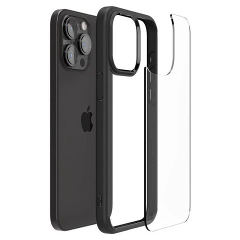 Etui Spigen Crystal Hybrid na iPhone 15 Pro - czarne