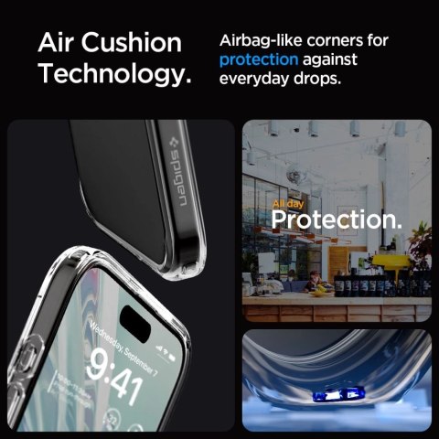 Etui Spigen Ultra Hybrid na iPhone 15 Pro - przezroczyste