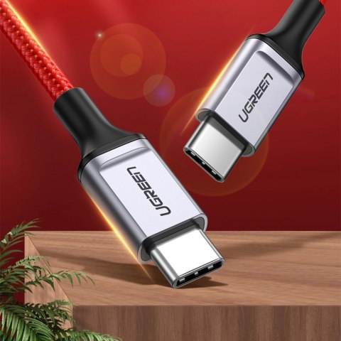 Kabel Ugreen US294 USB-C - USB-C 3A 480Mb/s 1m - czerwony