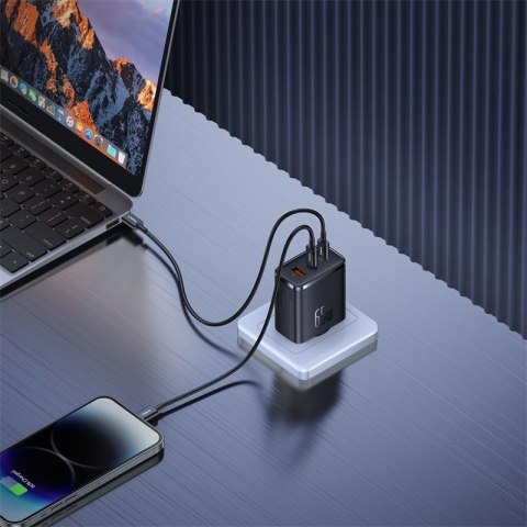 Ładowarka GaN Baseus Cube Pro 65W 2x USB-C USB-A - czarna Ładowarka GaN Baseus Cube Pro 65W 2x USB-C USB-A - czarna