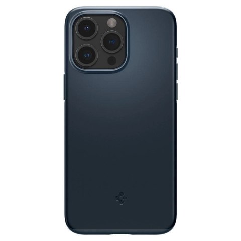 Etui Spigen Thin Fit na iPhone 15 Pro Max - czarny metal