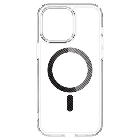 Etui Spigen Ultra Hybrid Mag z MagSafe na iPhone 15 Pro - szare