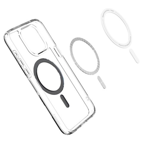 Etui Spigen Ultra Hybrid Mag z MagSafe na iPhone 15 Pro - szare