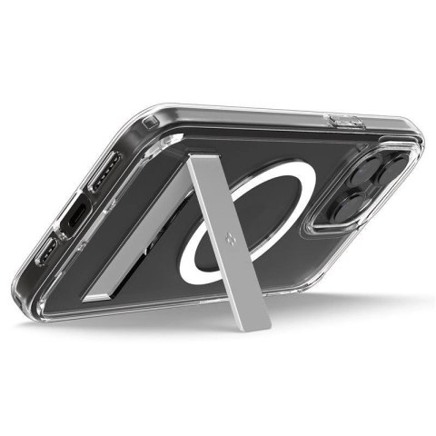 Etui Spigen Ultra Hybrid S MagSafe z podstawką do iPhone 15 Pro - przezroczyste Etui Spigen Ultra Hybrid S MagSafe z podstawką do iPhone 15 Pro - przezroczyste