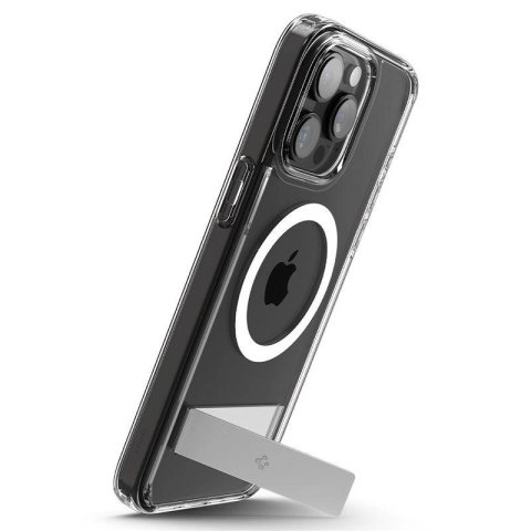 Etui Spigen Ultra Hybrid S MagSafe z podstawką do iPhone 15 Pro - przezroczyste Etui Spigen Ultra Hybrid S MagSafe z podstawką do iPhone 15 Pro - przezroczyste