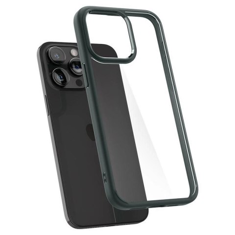 Etui Spigen Ultra Hybrid na iPhone 15 Pro Max - ciemnozielone Etui Spigen Ultra Hybrid na iPhone 15 Pro Max - ciemnozielone