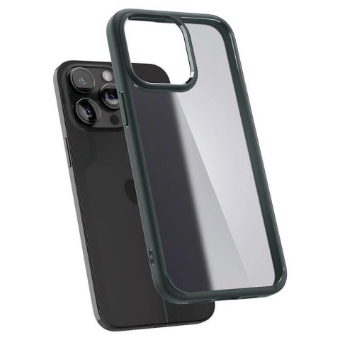 Etui Spigen Ultra Hybrid na iPhone 15 Pro Max - ciemnozielone Etui Spigen Ultra Hybrid na iPhone 15 Pro Max - ciemnozielone