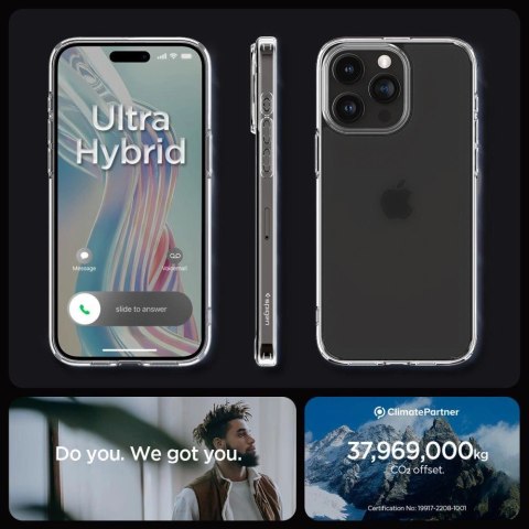 Etui Spigen Ultra Hybrid na iPhone 15 Pro Max - przezroczysto-matowe Etui Spigen Ultra Hybrid na iPhone 15 Pro Max - przezroczysto-matowe