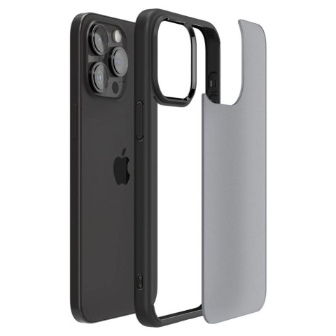 Etui Spigen Ultra Hybrid na iPhone 15 Pro - przezroczysto-czarne Etui Spigen Ultra Hybrid na iPhone 15 Pro - przezroczysto-czarne