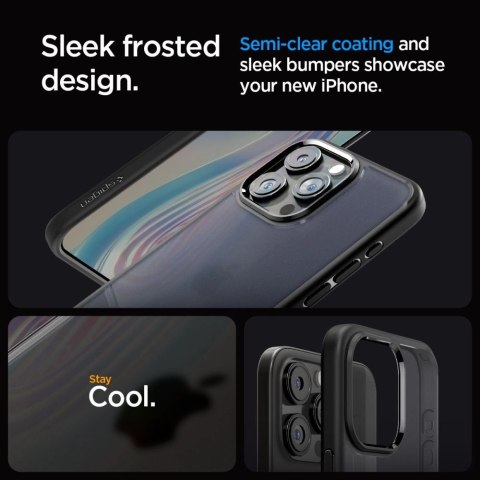 Etui Spigen Ultra Hybrid na iPhone 15 Pro - przezroczysto-czarne Etui Spigen Ultra Hybrid na iPhone 15 Pro - przezroczysto-czarne