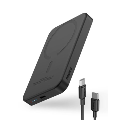 Mini powerbank Baseus 5000mAh 20W + kabel USB-C (20V/3A) - czarny Mini powerbank Baseus 5000mAh 20W + kabel USB-C (20V/3A) - czarny