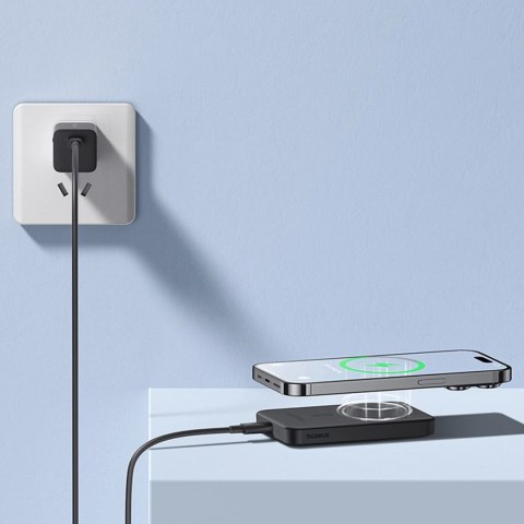Mini powerbank Baseus 5000mAh 20W + kabel USB-C (20V/3A) - czarny Mini powerbank Baseus 5000mAh 20W + kabel USB-C (20V/3A) - czarny
