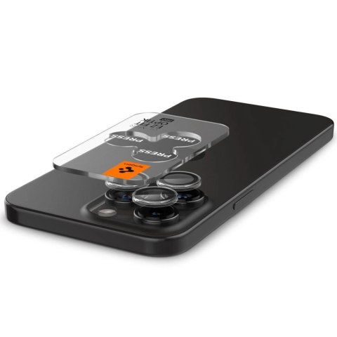 Osłona aparatu Spigen Glas.tR EZ Fit Optik Pro na iPhone 15 Pro / 15 Pro Max / 16 Pro / 16 Pro Max - 2 szt. Osłona aparatu Spigen Glas.tR EZ Fit Optik Pro na iPhone 15 Pro / 15 Pro Max / 16 Pro / 16 Pro Max - 2 szt.