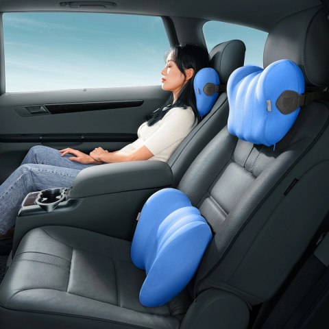 Poduszka samochodowa Baseus ComfortRide - niebieska Poduszka samochodowa Baseus ComfortRide - niebieska