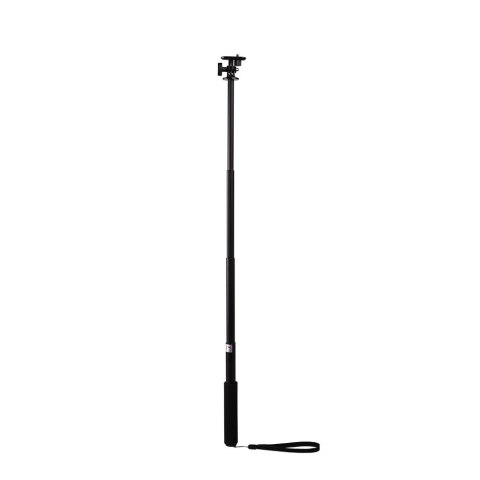 Selfie stick z uchwytem na kamerę - czarny