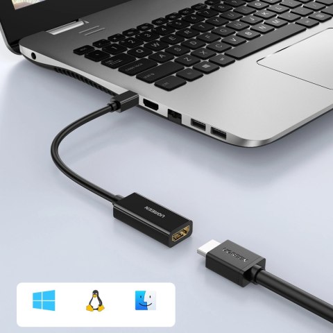 Adapter Ugreen MD112 40360 mini DisplayPort (męski) / HDMI (żeński) 4K 2K 30Hz - czarny