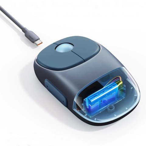 Bezprzewodowa mysz Ugreen MU102 FUN+ Bluetooth / 2.4 GHz - czarna