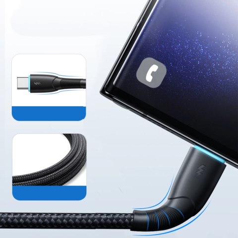 Kabel Joyroom Starry Series SA32-AC3 3A USB-A / USB-C 1m - czarny Kabel Joyroom Starry Series SA32-AC3 3A USB-A / USB-C 1m - czarny