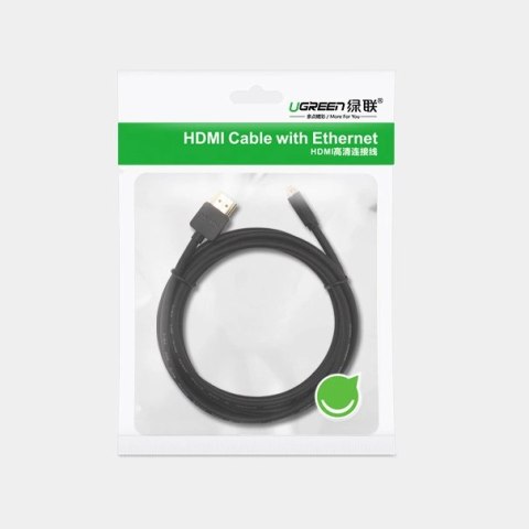 Kabel Ugreen HD127 micro HDMI - HDMI 2.0 4K 60Hz 1 m - czarny Kabel Ugreen HD127 micro HDMI - HDMI 2.0 4K 60Hz 1 m - czarny