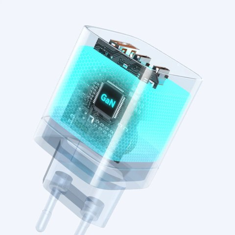 Ładowarka sieciowa GaN Wozinsky CGWCW 65W USB-A / 2 x USB-C - biała Ładowarka sieciowa GaN Wozinsky CGWCW 65W USB-A / 2 x USB-C - biała
