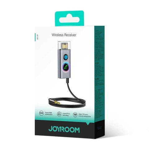 Samochodowy bezprzewodowy odbiornik Joyroom JR-CB7 - szary Samochodowy bezprzewodowy odbiornik Joyroom JR-CB7 - szary