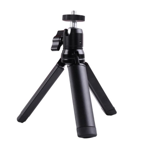 Statyw na telefon do zdjęć tripod z głowicą kulową - czarny Statyw na telefon do zdjęć tripod z głowicą kulową - czarny