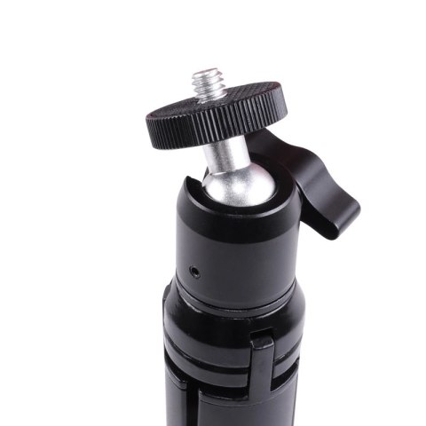 Statyw na telefon do zdjęć tripod z głowicą kulową - czarny Statyw na telefon do zdjęć tripod z głowicą kulową - czarny
