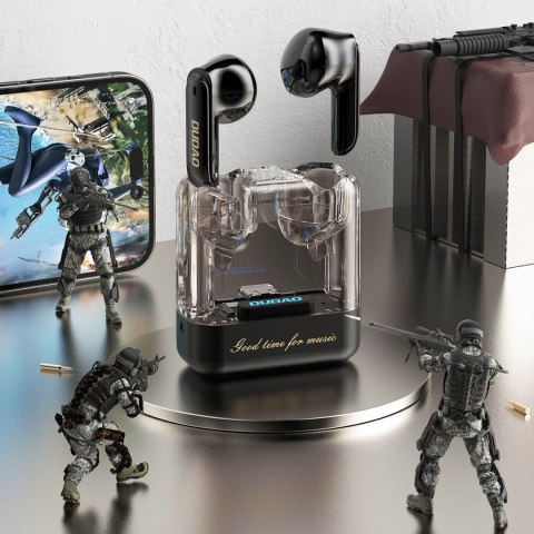 Bezprzewodowe słuchawki TWS Dudao U18Pro Bluetooth 5.3 - czarne Bezprzewodowe słuchawki TWS Dudao U18Pro Bluetooth 5.3 - czarne