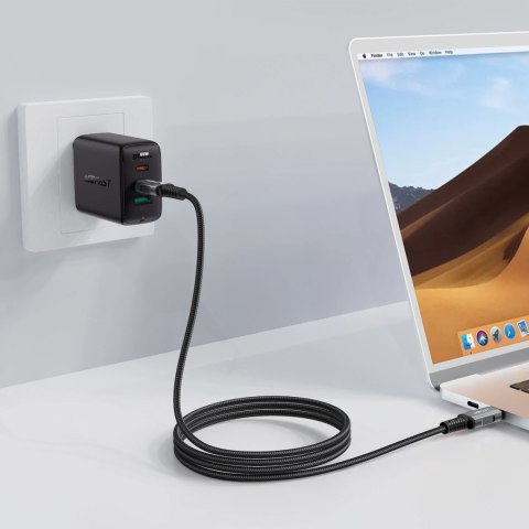 Kabel Acefast C1-09 USB-C / USB-C USB4 PD3.1 5A 1m - szaro-czarny Kabel Acefast C1-09 USB-C / USB-C USB4 PD3.1 5A 1m - szaro-czarny