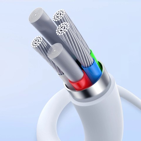 Kabel Baseus Superior Series ll USB-C - USB-C 30W 480Mb/s 1m - biały Kabel Baseus Superior Series ll USB-C - USB-C 30W 480Mb/s 1m - biały