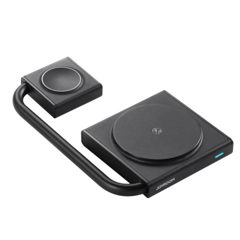 Ładowarka indukcyjna 2w1 Joyroom JR-WQN05 15W MagSafe / Qi składana - czarna Ładowarka indukcyjna 2w1 Joyroom JR-WQN05 15W MagSafe / Qi składana - czarna