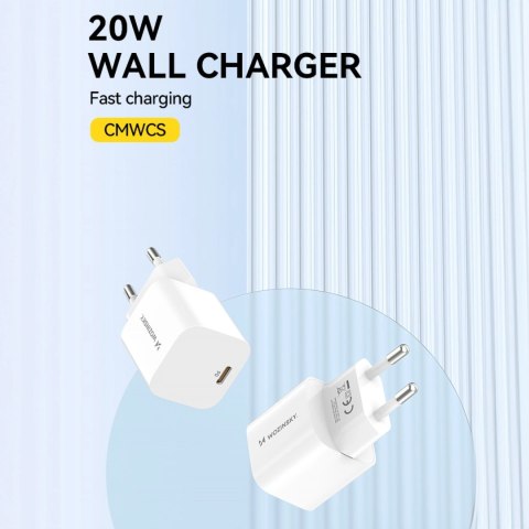 Ładowarka sieciowa Wozinsky CMWCS USB-C PD 20W - biała Ładowarka sieciowa Wozinsky CMWCS USB-C PD 20W - biała