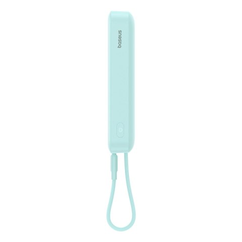 Powerbank Baseus Magnetic Mini MagSafe 10000mAh 20W z wbudowanym kablem Lightning - niebieski + kabel Baseus Simple Series USB-C