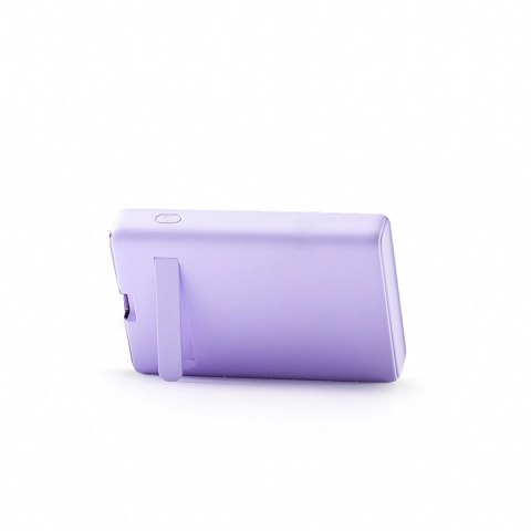 Powerbank Joyroom JR-PBM01 magnetyczny 10000mAh 20W z podstawką + kabel Lightning - USB-C - fioletowy Powerbank Joyroom JR-PBM01 magnetyczny 10000mAh 20W z podstawką + kabel Lightning - USB-C - fioletowy