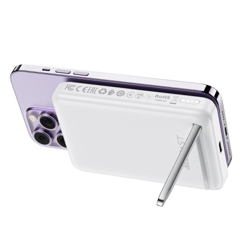 Powerbank indukcyjny Acefast M6 PD 20W 10000mAh + kabel - biały Powerbank indukcyjny Acefast M6 PD 20W 10000mAh + kabel - biały