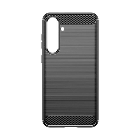 Etui do Carbon Case Samsung Galaxy S24+ elastyczny silikonowy karbonowy pokrowiec - czarny Etui do Carbon Case Samsung Galaxy S24+ elastyczny silikonowy karbonowy pokrowiec - czarny