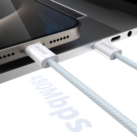 Kabel Dudao L6C USB-C - USB-C PD 30W 1m - jasnoniebieski Kabel Dudao L6C USB-C - USB-C PD 30W 1m - jasnoniebieski