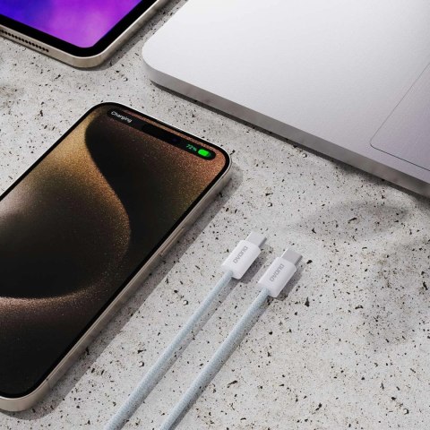 Kabel Dudao L6C USB-C - USB-C PD 30W 1m - jasnoniebieski Kabel Dudao L6C USB-C - USB-C PD 30W 1m - jasnoniebieski