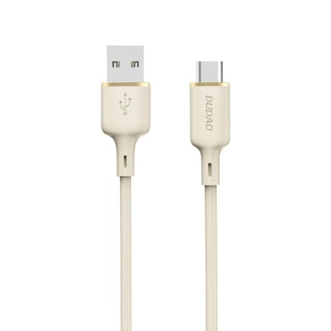 Kabel Dudao L7SC USB-A - USB-C 5A 1m - beżowy Kabel Dudao L7SC USB-A - USB-C 5A 1m - beżowy